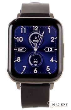 Smartwatch sportowy na czarnym, silikonowym pasku Hagen DTX (1).jpg